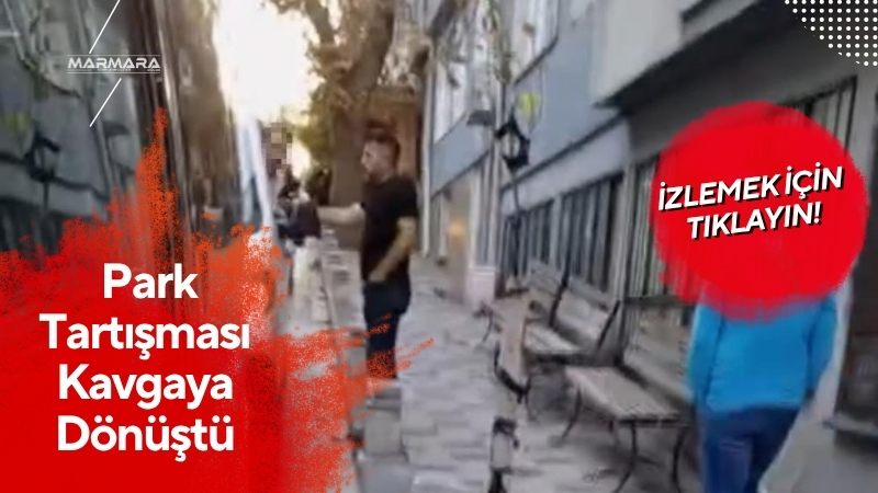 Balıkesir’in Bandırma ilçesinde iki sürücü arasında yaşanan park tartışması kısa