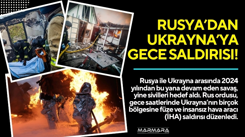 Rus ordusunun füze ve İHA’larla düzenlediği saldırılarda konutlar, enerji tesisleri