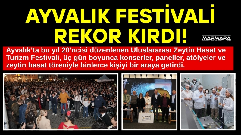 Ayvalık’ta bu yıl 20’ncisi düzenlenen Uluslararası Zeytin Hasat ve Turizm