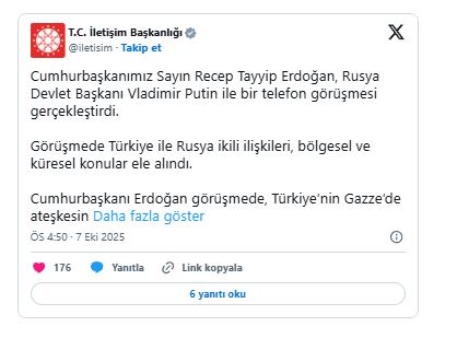 Cumhurbaşkanı Erdoğan, Rusya Devlet Başkanı Vladimir Putin İle Görüştü Ekran Alintisi 8 - Marmara Bölge Gazetesi