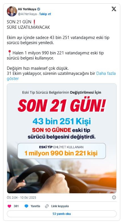Bakan Yerlikaya Uyardı Süre Uzatılmayacak! Ekran Alintisi 9 - Marmara Bölge Gazetesi