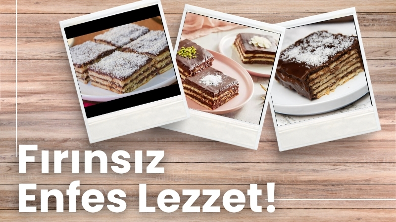 Canınız tatlı çekti ama fırınla uğraşmak istemiyor musunuz? İşte hem