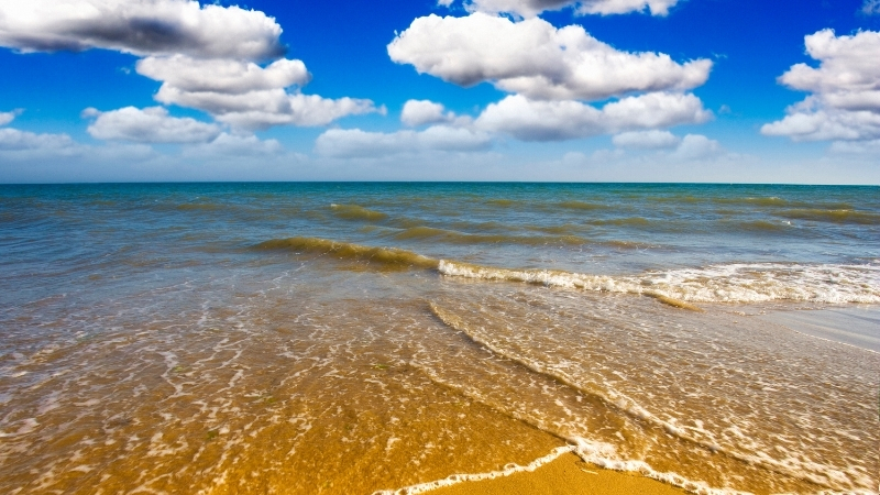 Ege’nin masmavi sularıyla buluşan İzmir’in Urla ilçesindeki Kum Denizi Plajı,