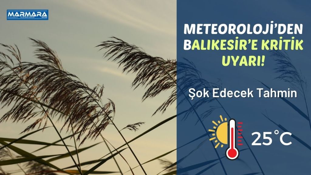 Meteoroloji Genel Müdürlüğü, Balıkesir için 2 Ekim 2025 Perşembe gününe
