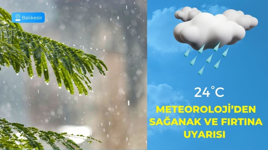 Meteoroloji Genel Müdürlüğü, 3 Ekim 2025 Cuma günü için Balıkesir