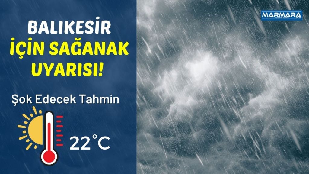 Meteoroloji Genel Müdürlüğü, Balıkesir için 4 Ekim Cumartesi gününe ait