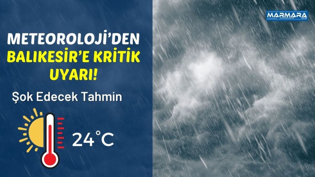 Meteoroloji Genel Müdürlüğü, Balıkesir için 5 Ekim Pazar gününe ait