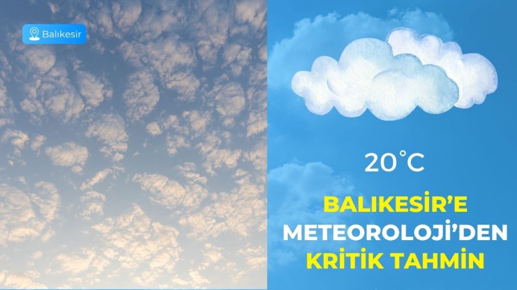 Meteoroloji Genel Müdürlüğü verilerine göre, Balıkesir’de 9 Ekim 2025 Perşembe