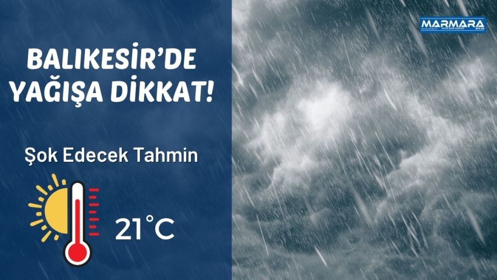 Balıkesir’de 11 Ekim Cumartesi günü hava durumu, Meteoroloji Genel Müdürlüğü’nün