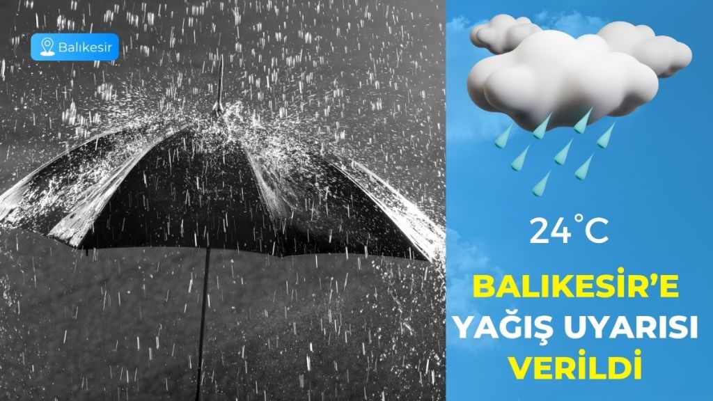 Meteoroloji Genel Müdürlüğü, 22 Ekim Çarşamba günü için Balıkesir günlük