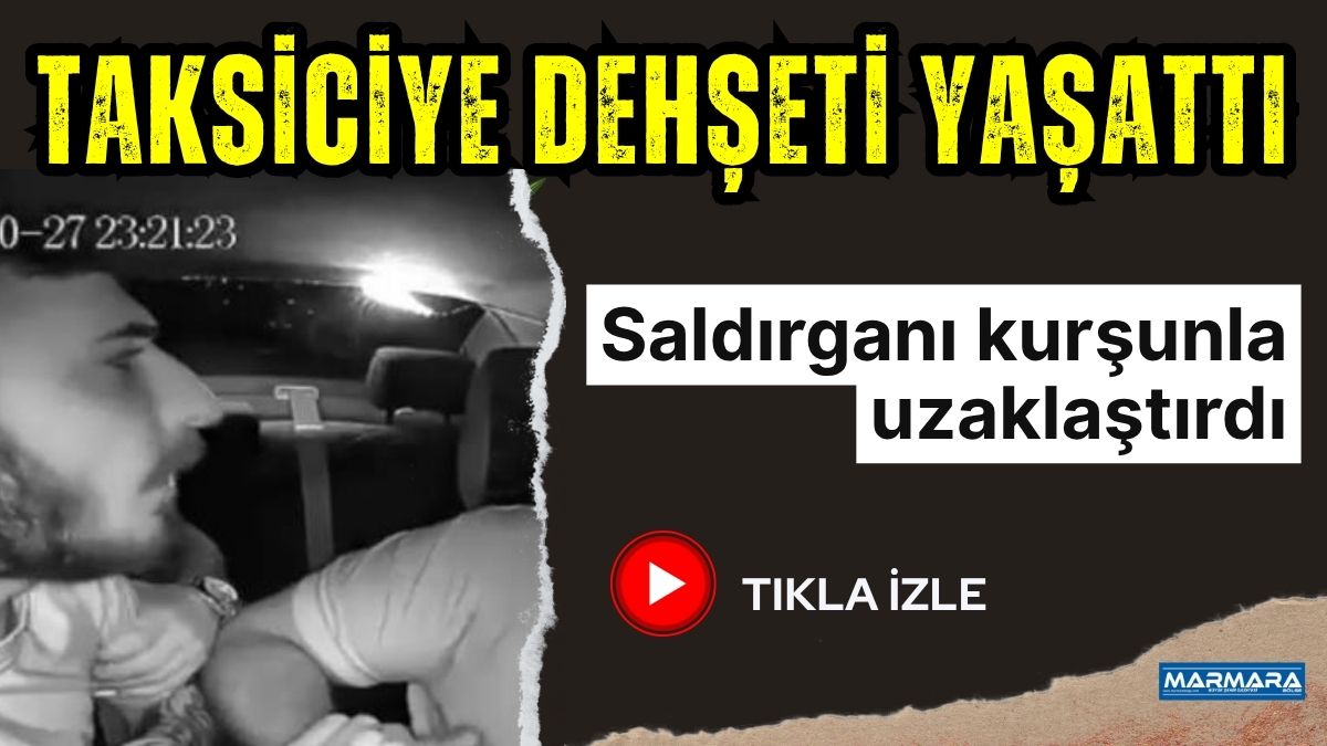 İzmir'in Bayraklı ilçesinde emekli polis olduğu öğrenilen taksi sürücüsünün saldırgan