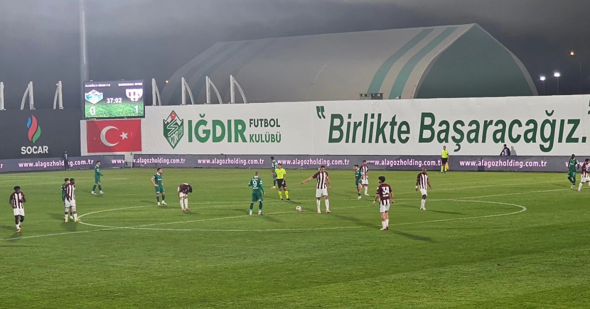 Trendyol 1. Lig’in 12. haftasında Bandırmaspor, deplasmanda karşılaştığı Iğdır FK