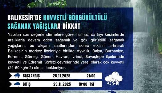 Balıkesir Alarmda! Yağış Başlıyor… Daha Kötüsü Yolda! 586695995 18316374826222704 1218582941373144534 n e1764414255922 - Marmara Bölge Gazetesi
