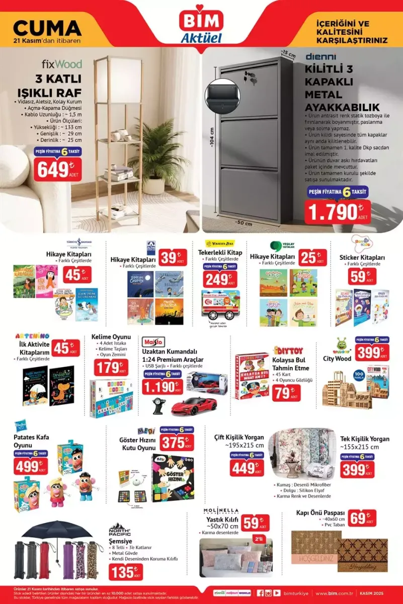 BİM’den Yılın Son Fırsat Çıkarması! 25-28 Kasım Kataloğunda Pasta Setinden Ev Elektroniğine Büyük İndirim 69202c1ef6450181b1a82784 - Marmara Bölge Gazetesi