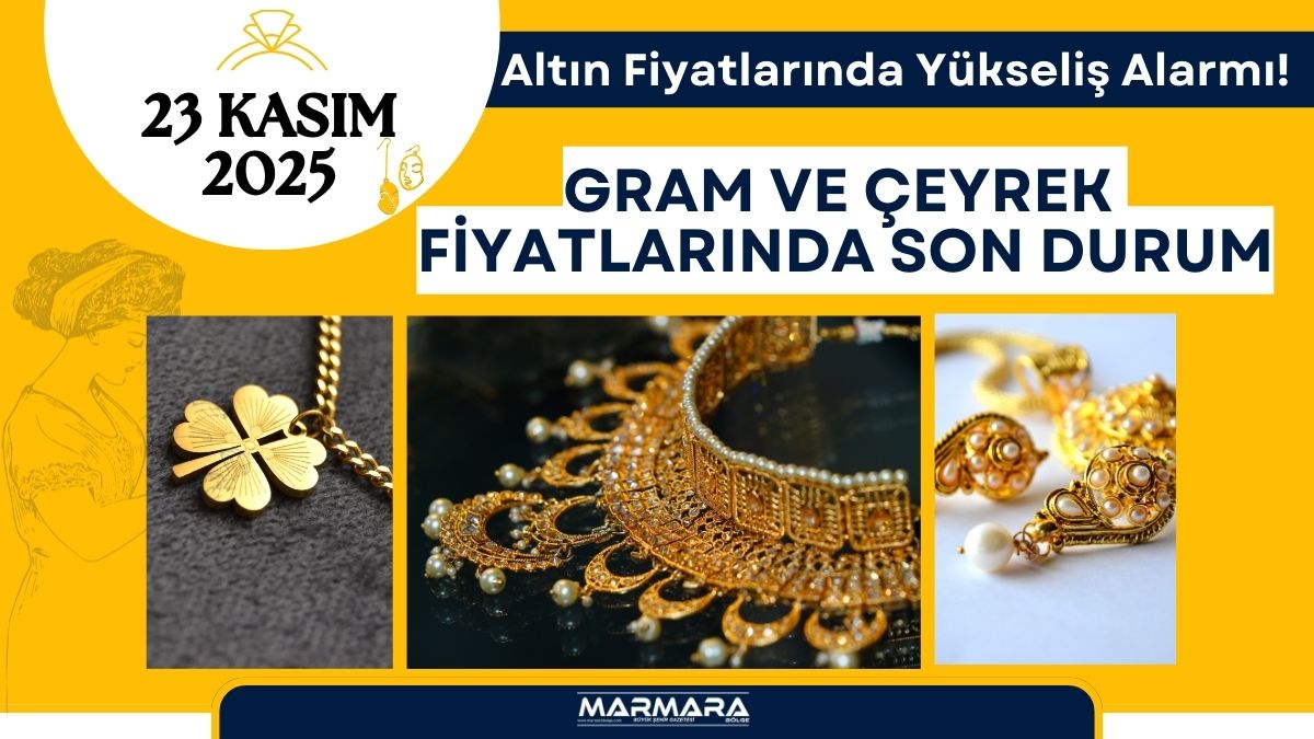 Altın fiyatları 23 Kasım Pazar sabahına yükselişle başladı. Gram, çeyrek