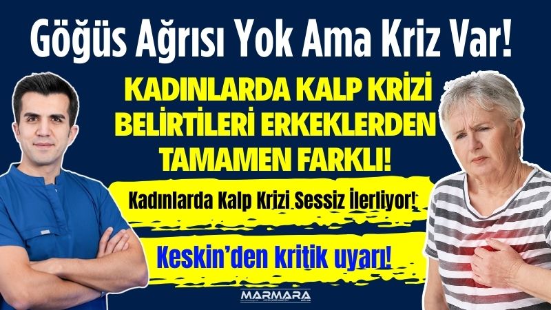 Kadınlarda kalp krizinin belirtileri erkeklere göre çok daha farklı ve