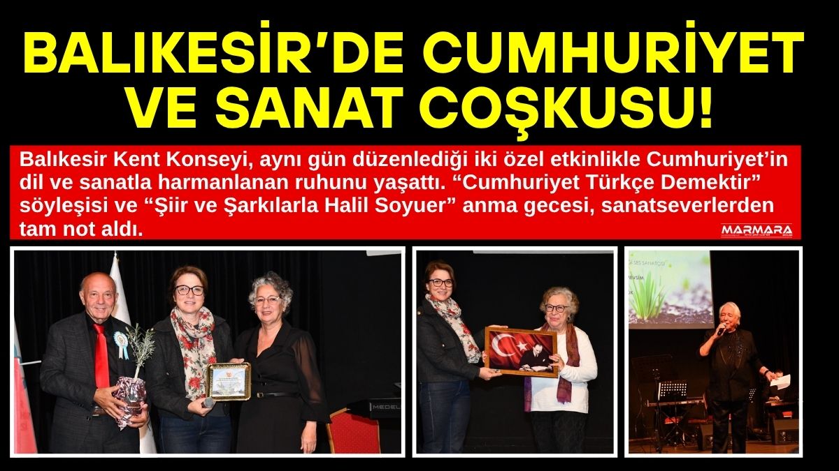 Balıkesir Kent Konseyi, aynı gün düzenlediği iki özel etkinlikle Cumhuriyet’in