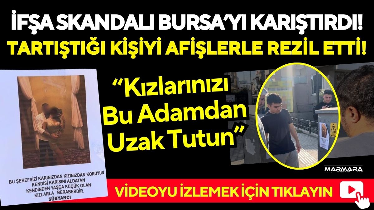 Bursa’da tartıştığı kişiye öfkesini farklı bir yolla gösteren bir şahıs,