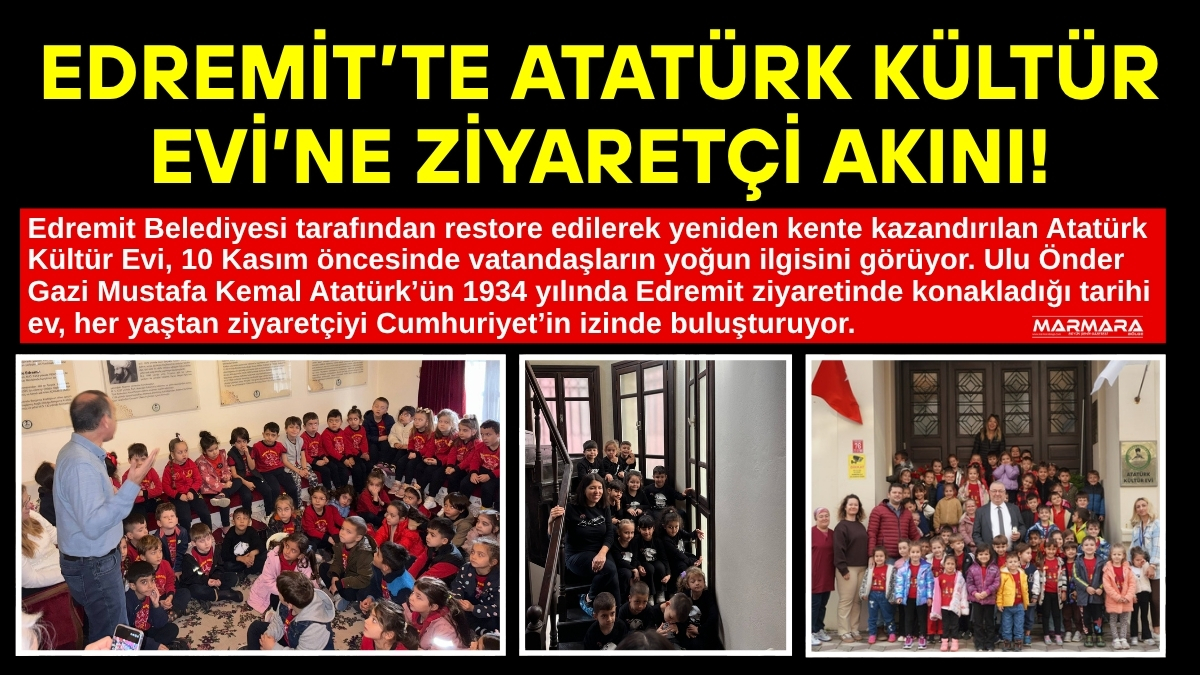 Edremit Belediyesi tarafından restore edilerek yeniden kente kazandırılan Atatürk Kültür