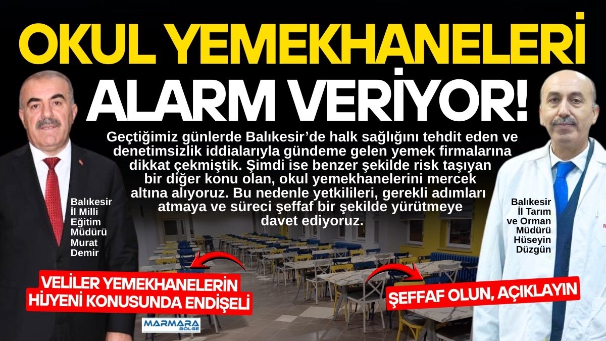 Geçtiğimiz günlerde Balıkesir’de halk sağlığını tehdit eden ve denetimsizlik iddialarıyla
