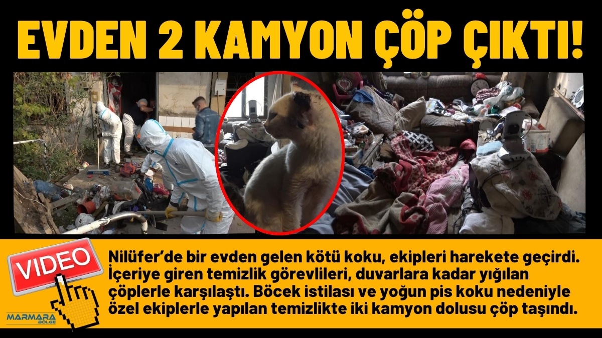 Nilüfer’de bir evden gelen kötü koku, ekipleri harekete geçirdi. İçeriye