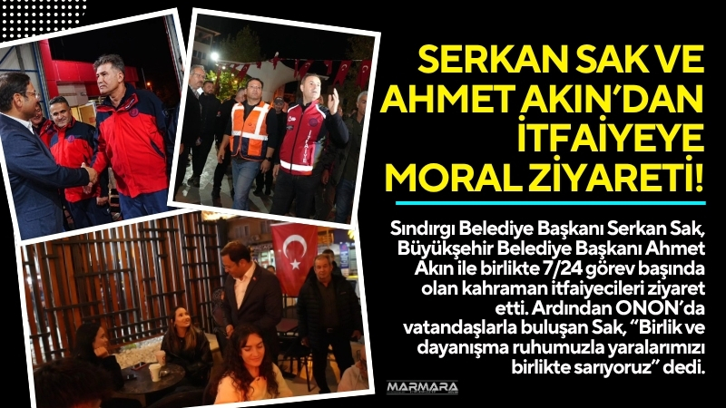 Sındırgı Belediye Başkanı Serkan Sak, Büyükşehir Belediye Başkanı Ahmet Akın