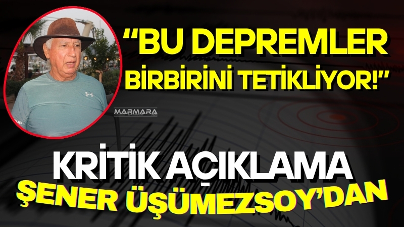 Balıkesir’in Sındırgı ilçesinde meydana gelen depremlerin ardından bölgede sismik hareketlilik