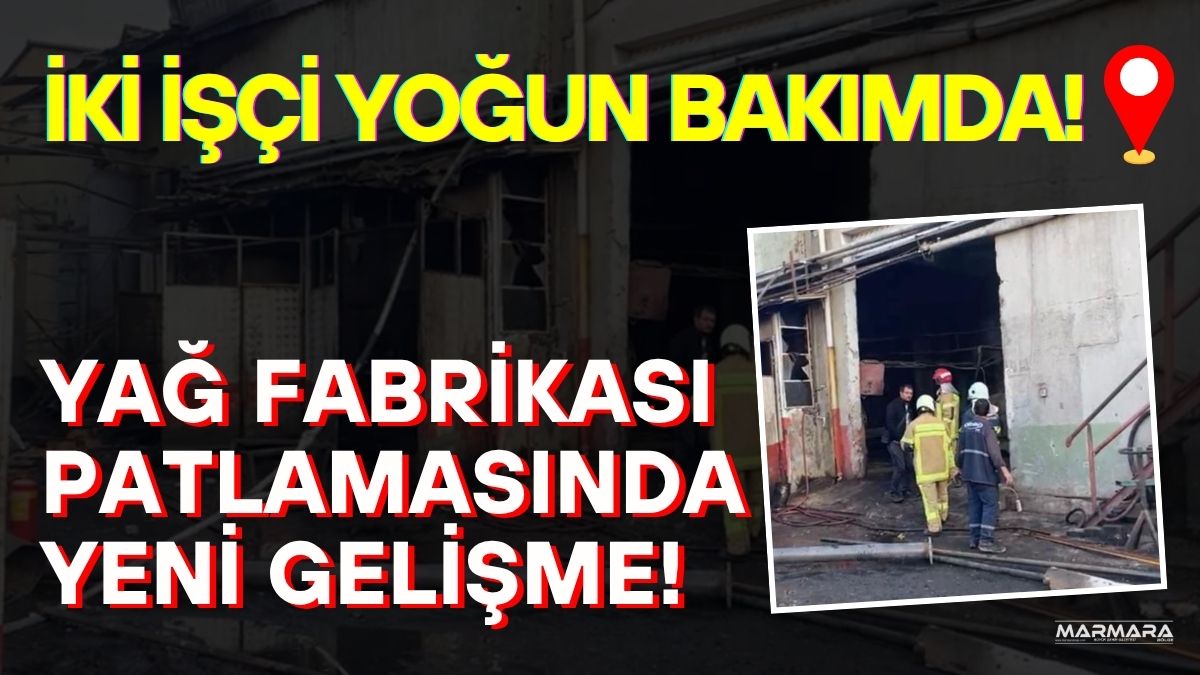 Afyonkarahisar Organize Sanayi Bölgesi’ndeki yağ fabrikasında meydana gelen patlamada yaralanan