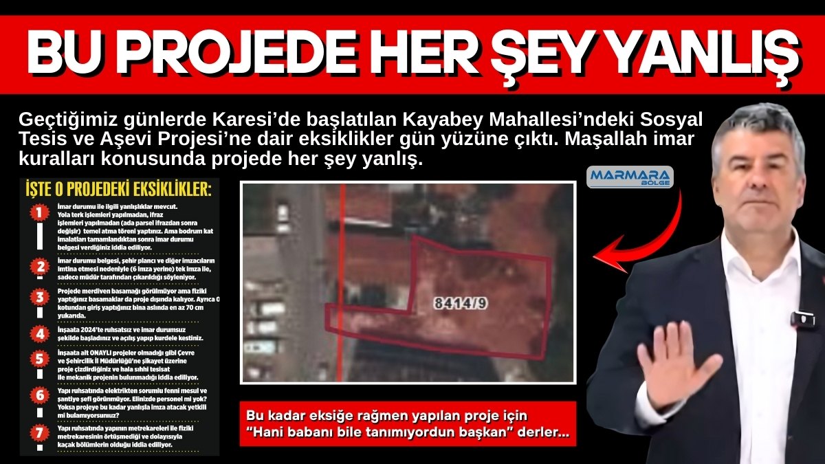 Geçtiğimiz günlerde Karesi’de başlatılan Kayabey Mahallesi’ndeki Sosyal Tesis ve Aşevi