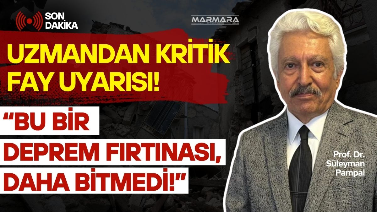 Uzman Prof. Dr. Süleyman Pampal, Sındırgı’daki hareketliliğin sıradan artçılar değil,