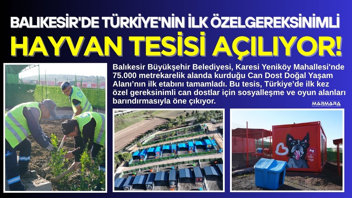 Balıkesir Büyükşehir Belediyesi, Karesi Yeniköy Mahallesi'nde 75.000 metrekarelik alanda kurduğu