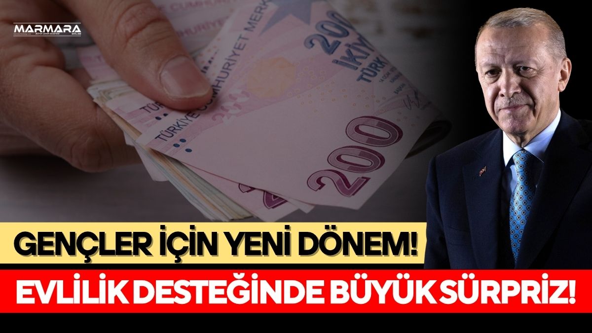 Cumhurbaşkanı Erdoğan, evlilik desteğinin 200-250 bin liraya yükseltildiğini ve yılbaşından