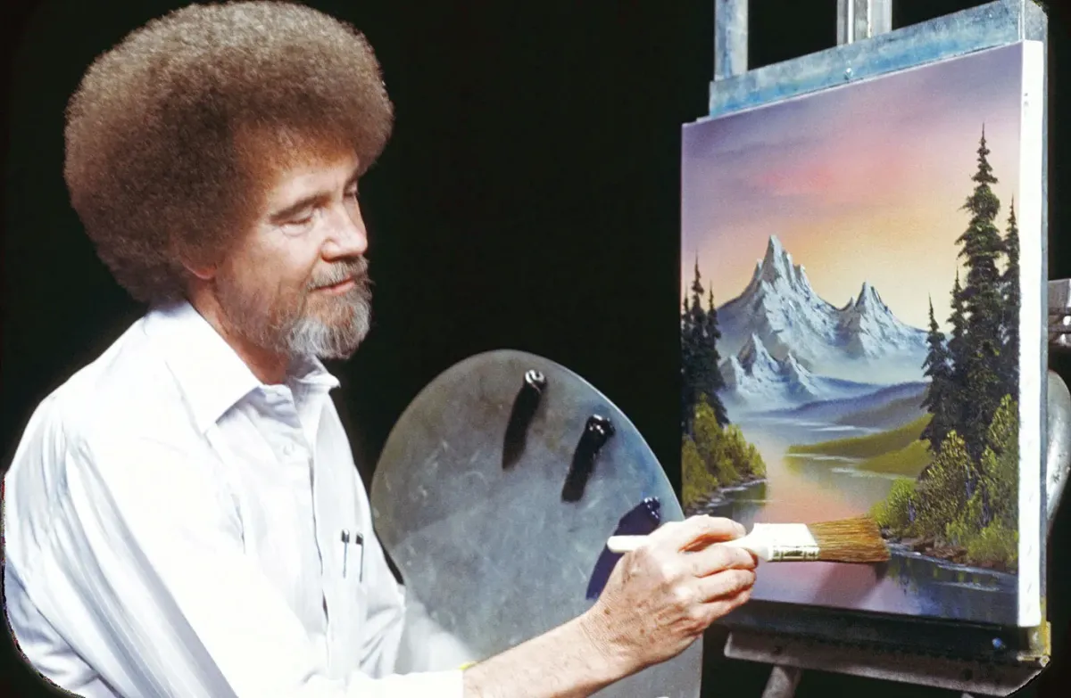 90’lı yılların ikonik sanatçısı Bob Ross, bu kez sanat camiasında