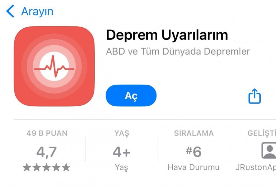 Telefonunuzda Yoksa Mutlaka İndirin! İşte Depremi Saniyeler Öncesinden Bildiren Uygulamalar Deprem Uyarilarim Uygulamasi - Marmara Bölge Gazetesi