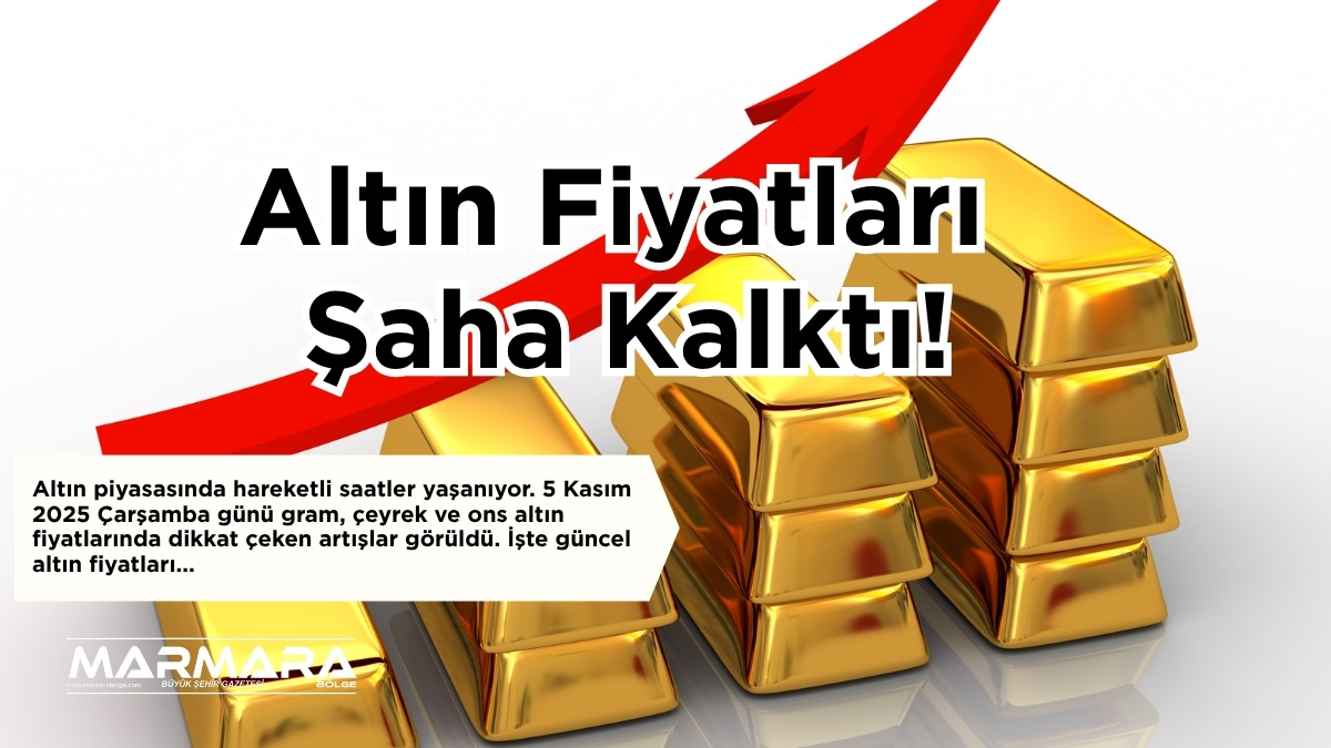 Altın piyasasında hareketli saatler yaşanıyor. 5 Kasım 2025 Çarşamba günü