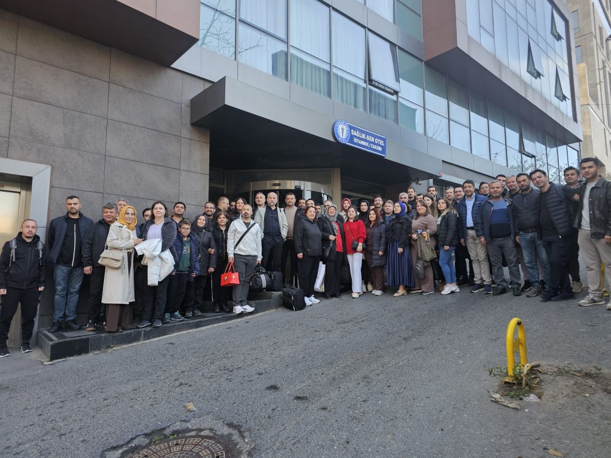 Balıkesir Sağlık-Sen Şubesi, İstanbul’daki teşkilat buluşmasında sağlık çalışanlarının tüm talep