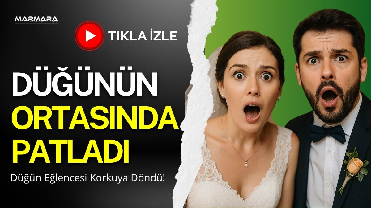 Karabük’ün Safranbolu ilçesinde bir düğünde atılan havai fişeğin kalabalığın arasında