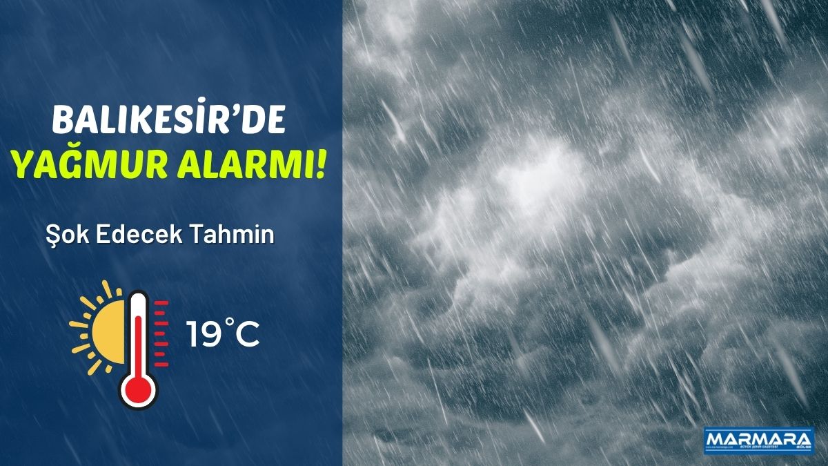 Meteoroloji Genel Müdürlüğü, 5 Kasım Çarşamba günü için Balıkesir hava