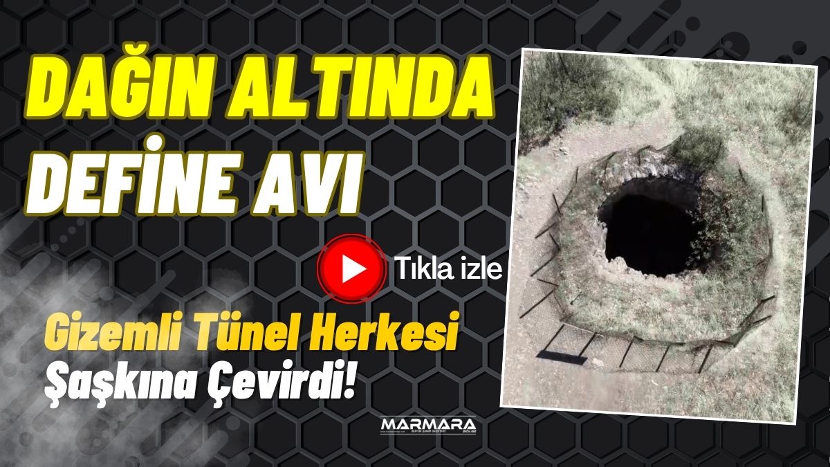 Amasya’da Ferhat Dağı’nın eteklerinde bir tünel bulundu. Polis ekipleri ve