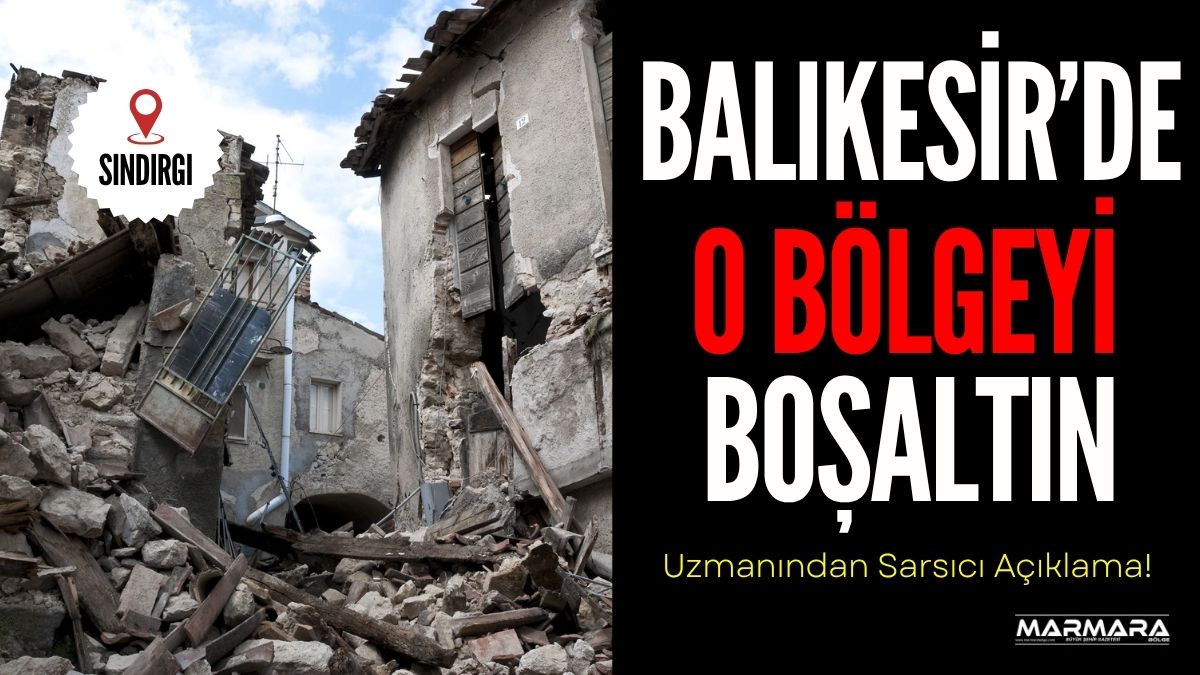 Deprem uzmanı Prof. Dr. Övgün Ahmet Ercan, Balıkesir'in Sındırgı ilçesinde