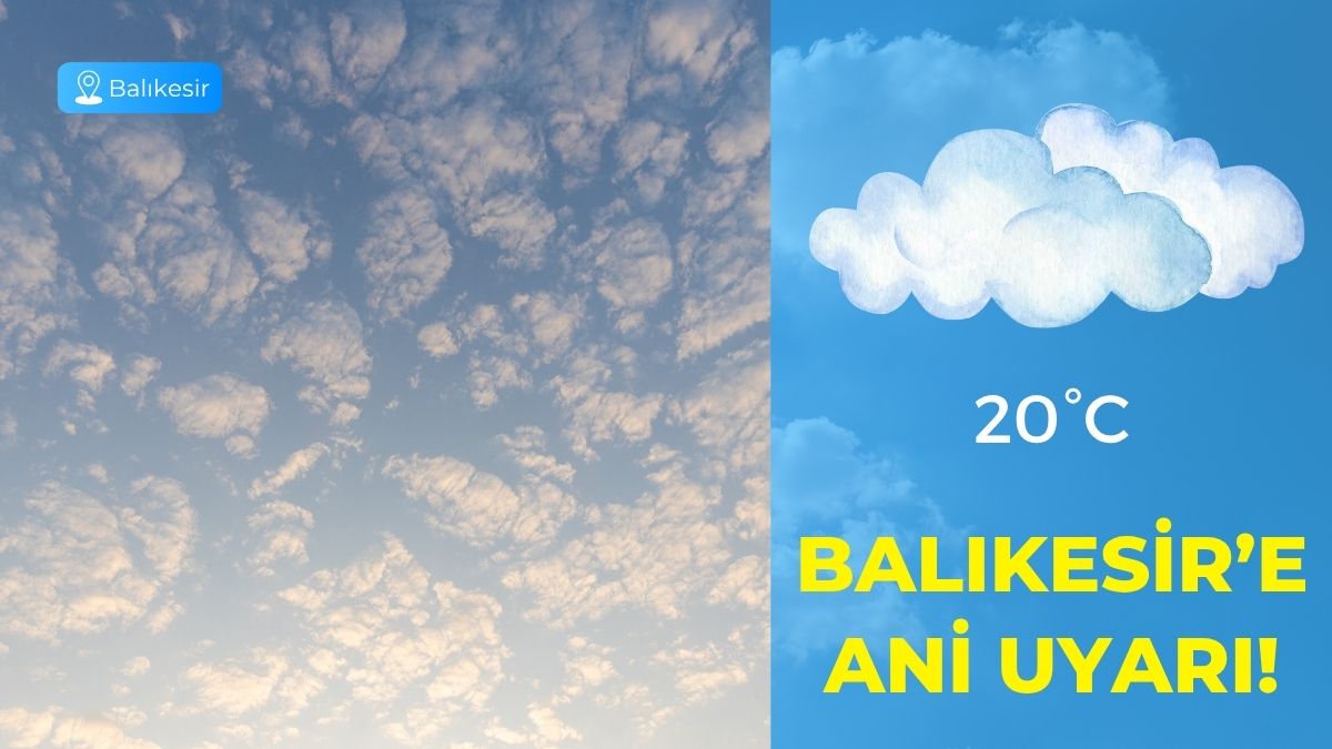 Meteoroloji Genel Müdürlüğü, Balıkesir için 19 Kasım Çarşamba gününe ait