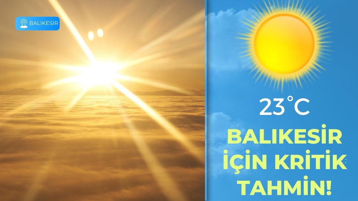 Meteoroloji Genel Müdürlüğü, Balıkesir için 22 Kasım Cumartesi gününe ait