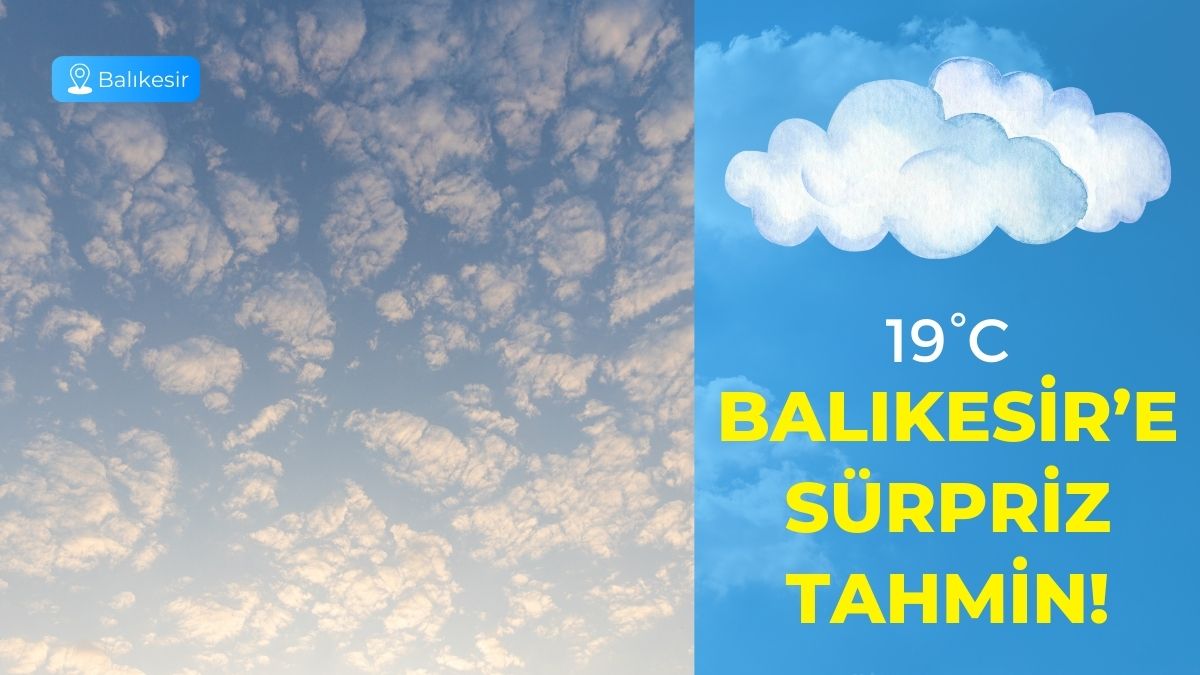 Meteoroloji Genel Müdürlüğü (MGM), Balıkesir için 26 Kasım Çarşamba gününe