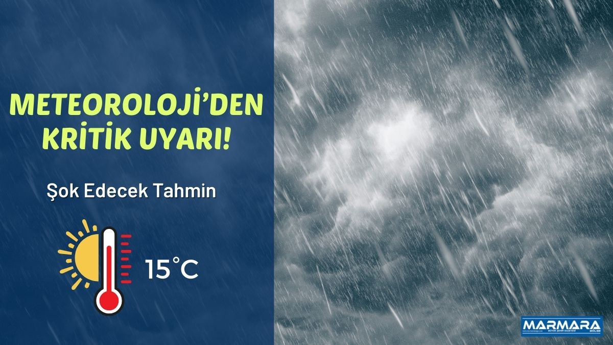 Meteoroloji Genel Müdürlüğü, Balıkesir için 1 Aralık Pazartesi gününe ait