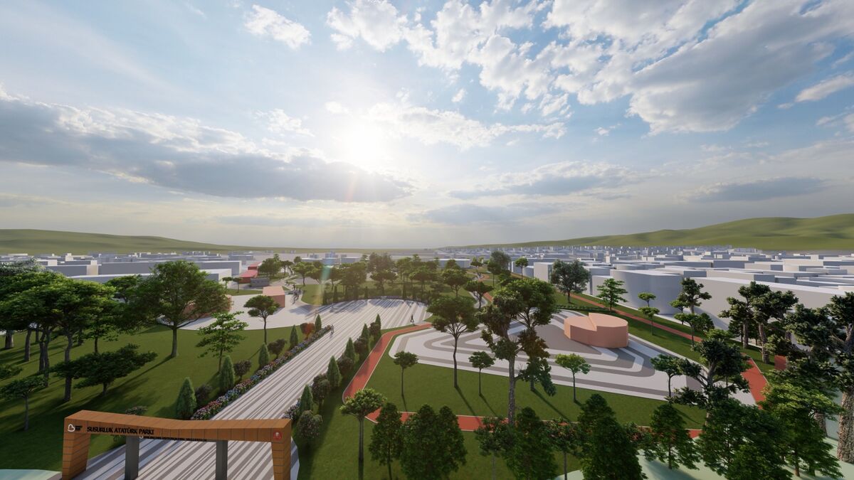 Balıkesir Büyükşehir Belediyesi tarafından Susurluk’ta yürütülen Atatürk Parkı yenileme çalışmaları