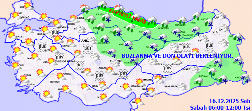 20 İlde Kar Alarmı! Yeni Haftaya Soğuk ve Yağışlı Başlangıç 2 663748 - Marmara Bölge Gazetesi
