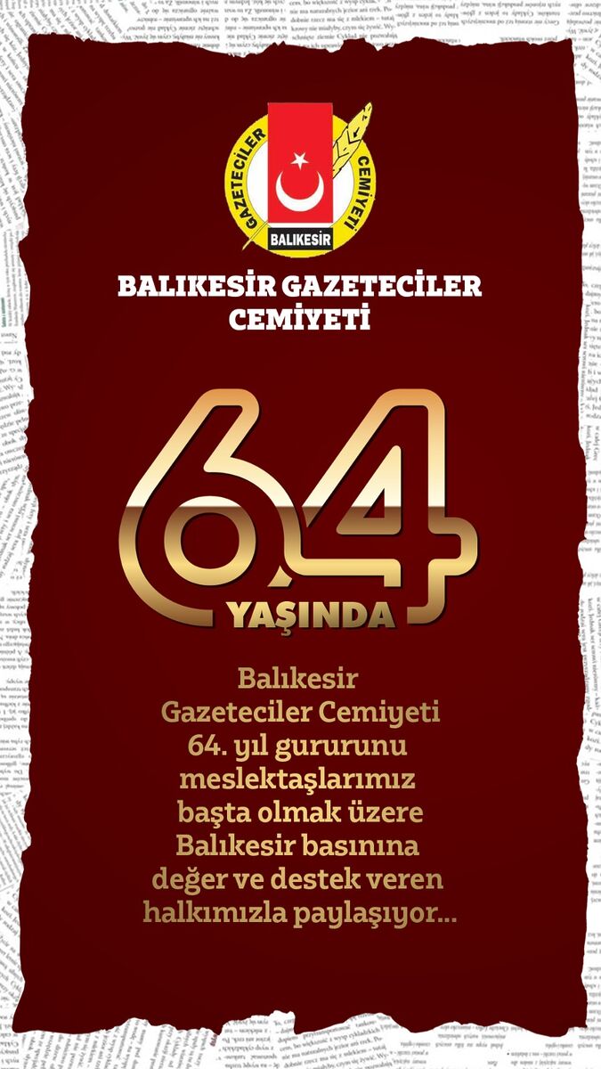 Balıkesir Gazeteciler Cemiyeti 64 Yaşında 2be92307 c4b5 4947 bbc8 4ae6289c53a6 - Marmara Bölge Gazetesi