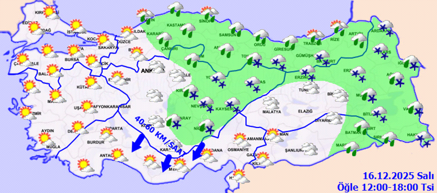 20 İlde Kar Alarmı! Yeni Haftaya Soğuk ve Yağışlı Başlangıç 3 698951 - Marmara Bölge Gazetesi
