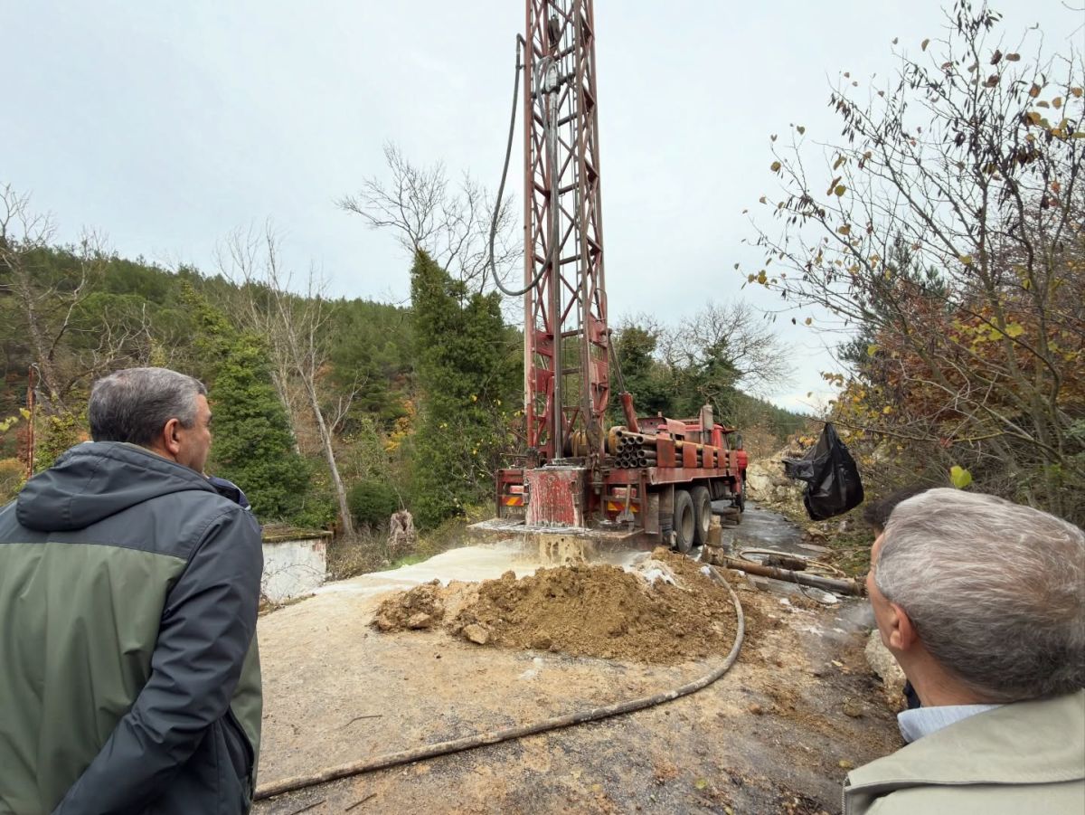 Balya’nın Akbaş Mahallesi’nde yeni su deposu ve sondaj çalışmaları tamamlanarak