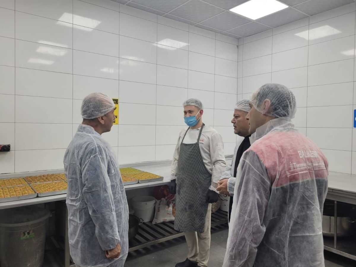 Balıkesir’de faaliyet gösteren pasta ve çikolata üretim tesisine yapılan teknik